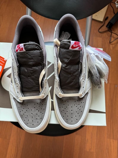 Travis Scott × Nike Air Jordan 1 Low OG SP "Reverse Mocha/Sail and Ridgerock"