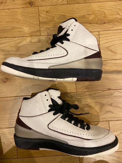 A Ma Maniere × Nike Air Jordan 2 "Airness/Sail and Burgundy"