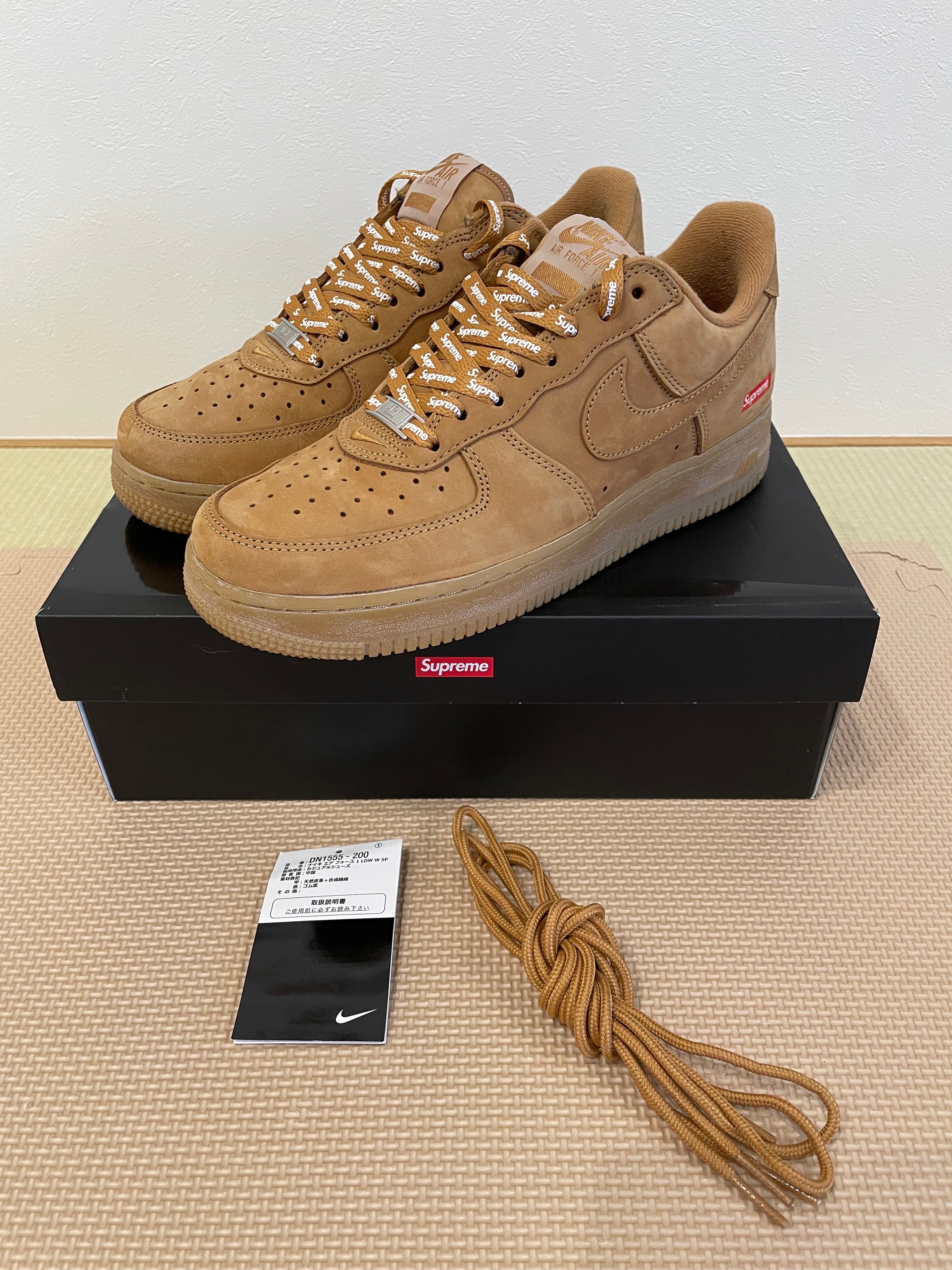 Supreme × Nike Air Force 1 Low "Flax/Wheat"