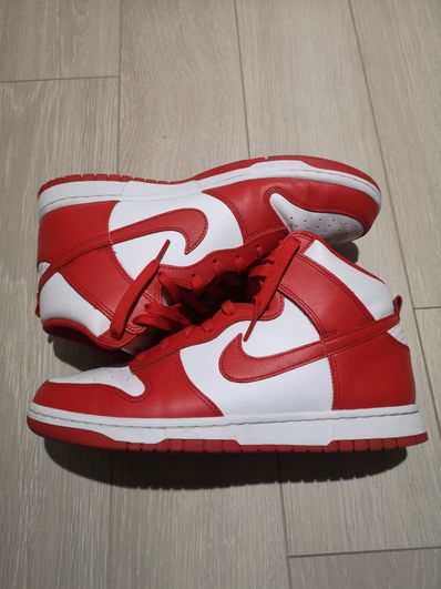 Nike Dunk High "Championship White and Red"