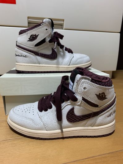 A Ma Maniere × Nike PS Air Jordan 1 RETRO High OG "Sail and Burundy"