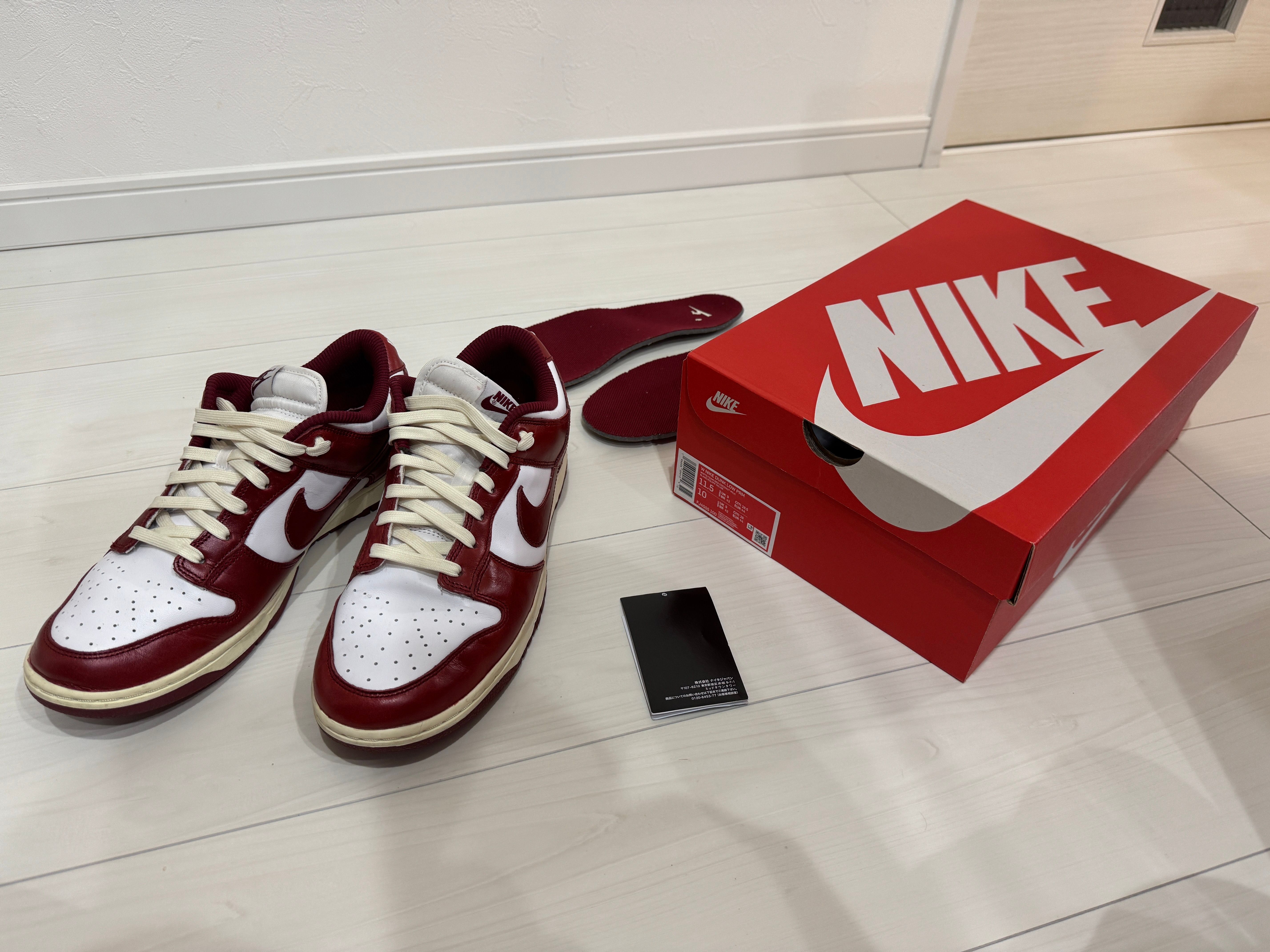 Nike Women's Dunk Low PRM "Team Red and White"