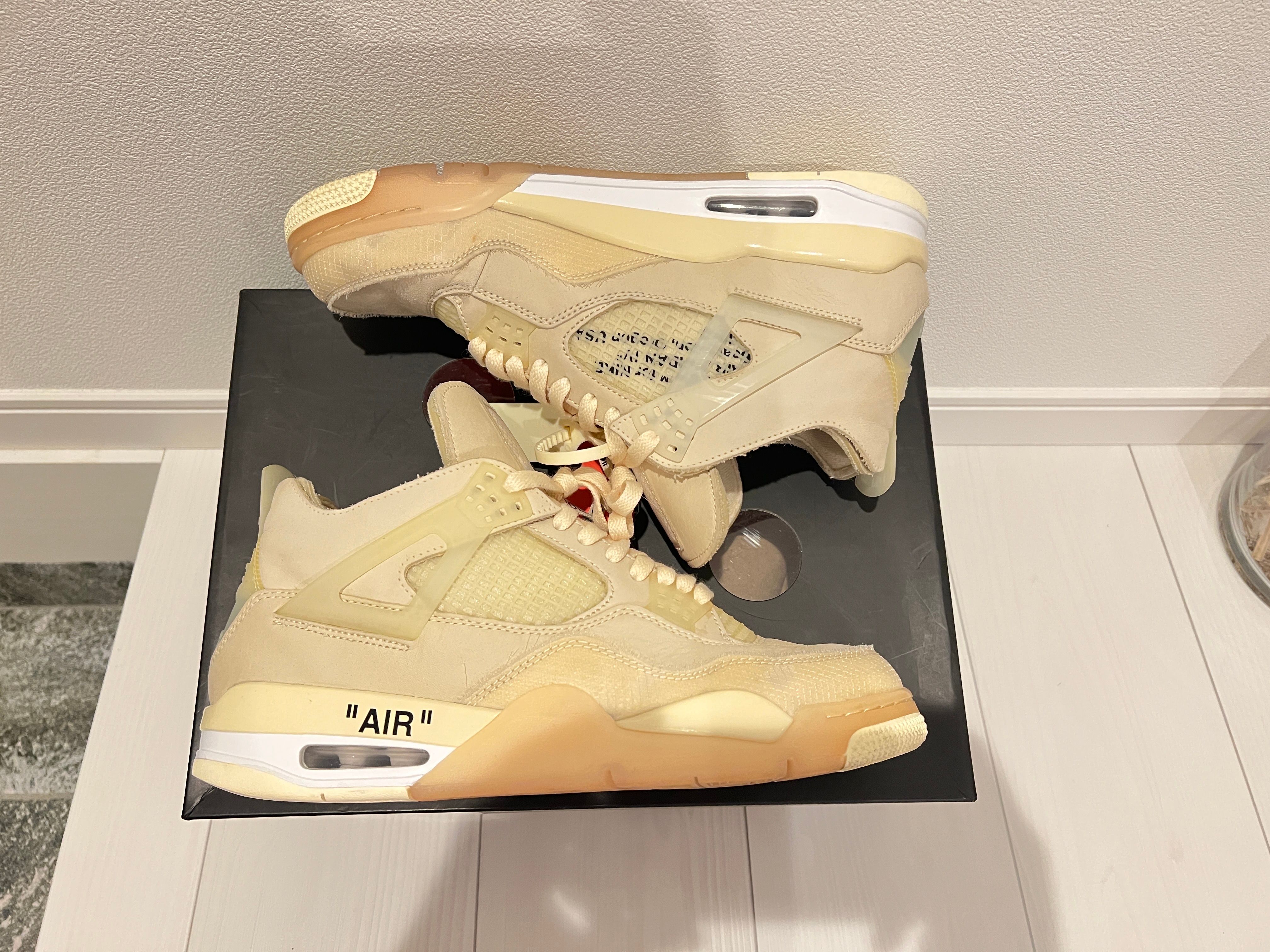 Off-White × Nike Women's Air Jordan 4 SP "Sail"