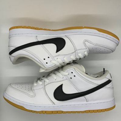 Nike SB Dunk Low Pro "White/Black-White-Gum Light Brown"