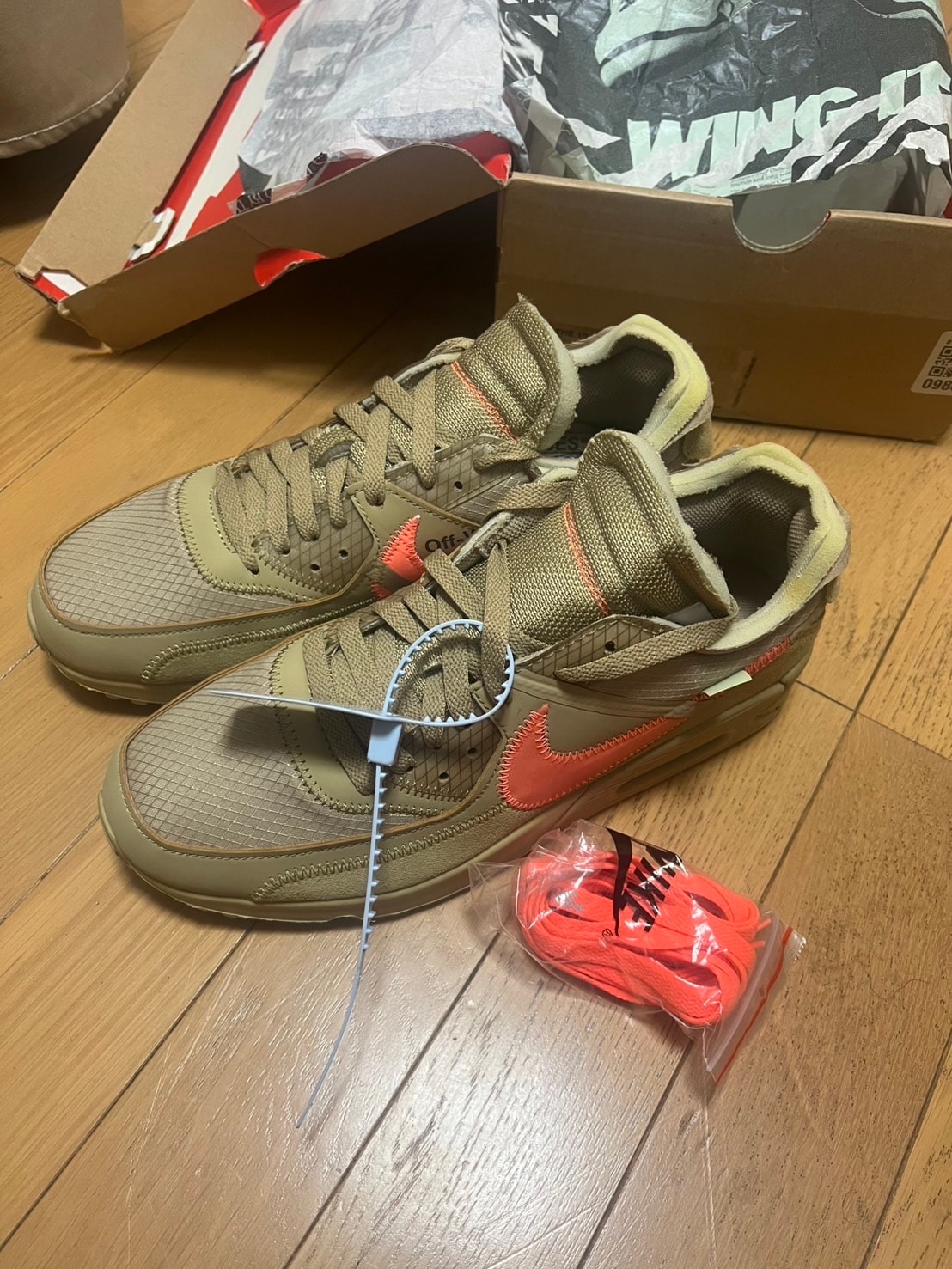 Off-White × Nike Air Max 90 "Desert Ore"