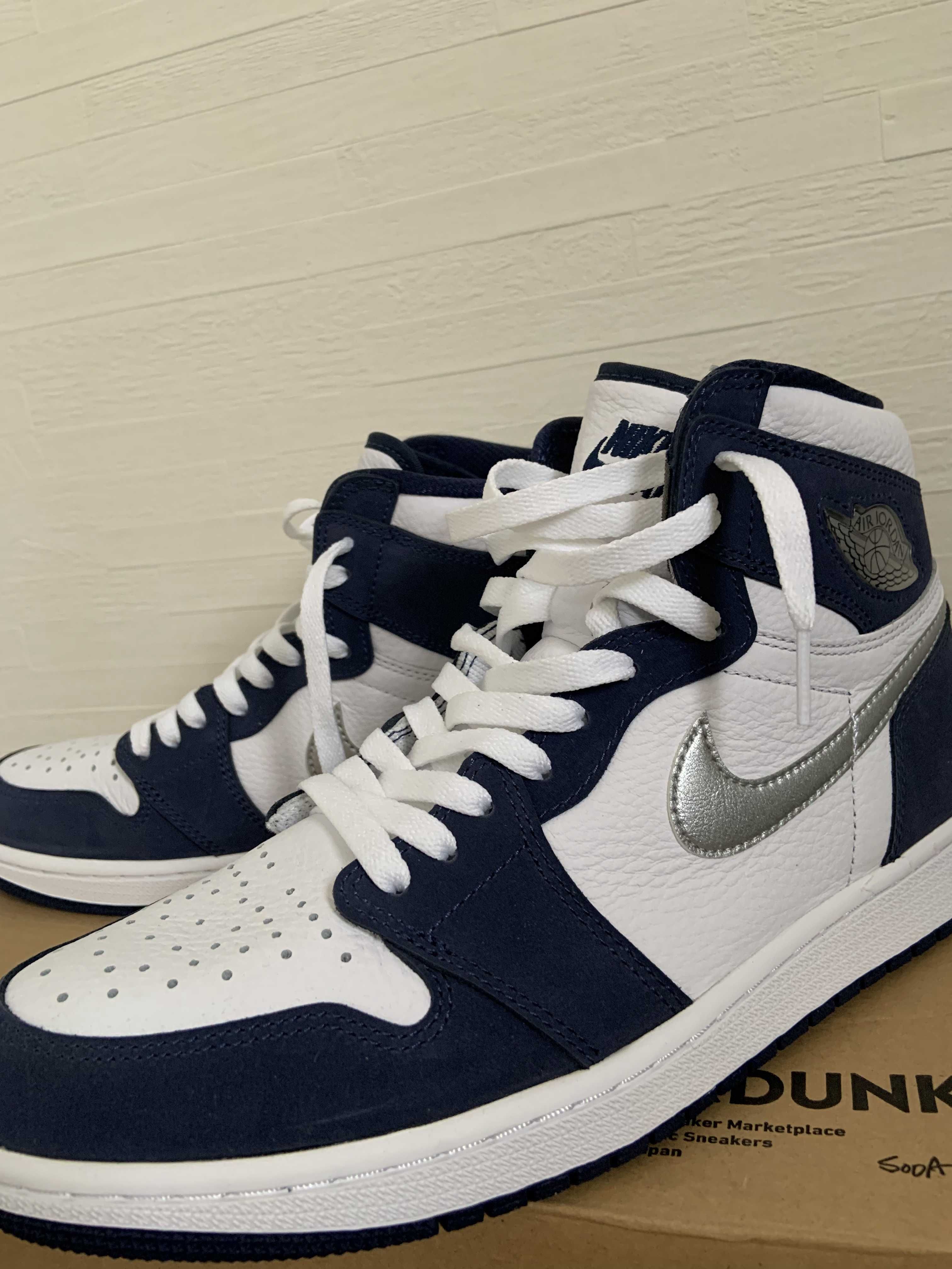 Nike Air Jordan 1 High OG CO.JP "White/Midnight Navy" (2020)(ブリーフケースなし)