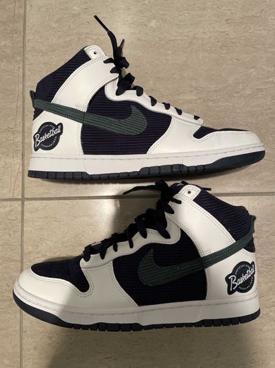 Nike Dunk High EMB "College Navy"