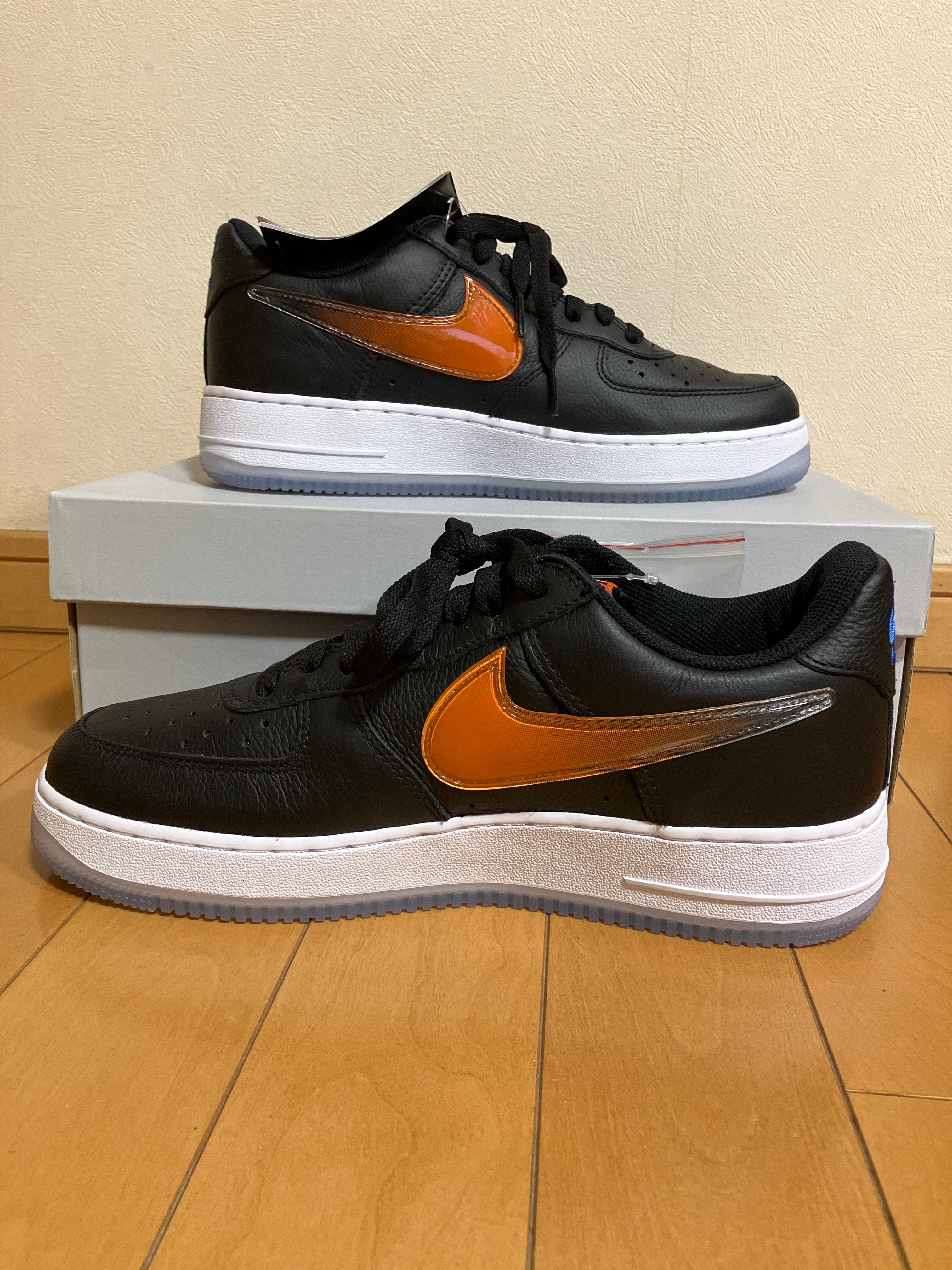 KITH × Nike Air Force 1 Low New York Knicks "Black/Brilliant Orange/Rush/Brilliant White"