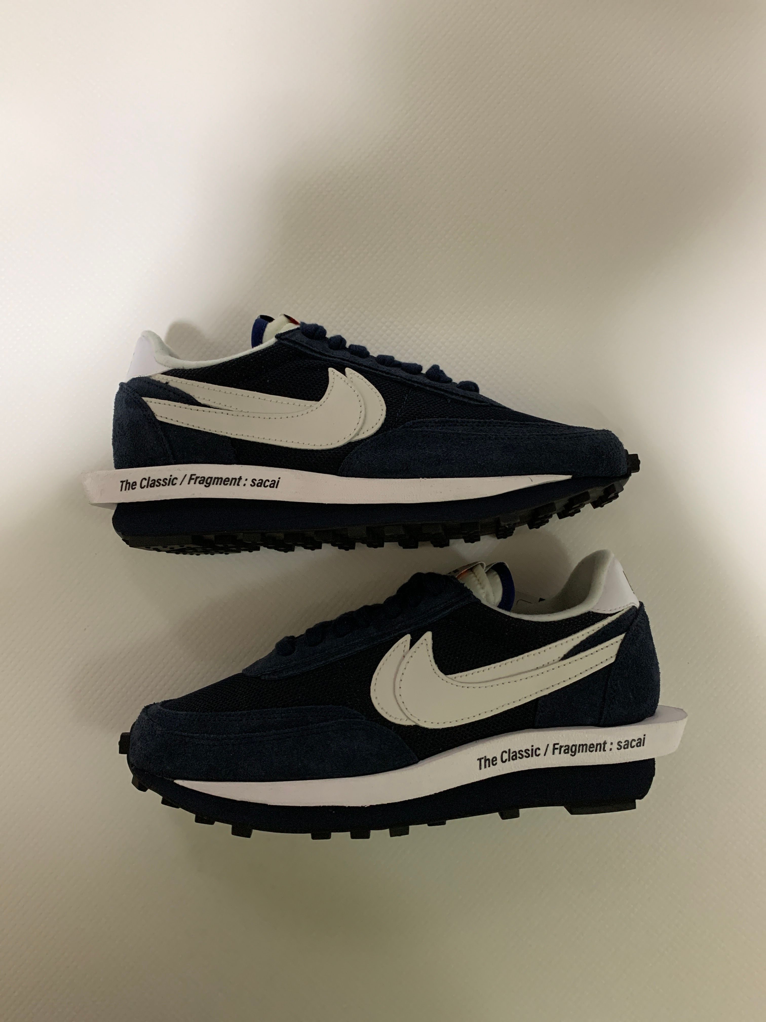 Fragment × sacai × Nike LD Waffle "Blackended Blue"