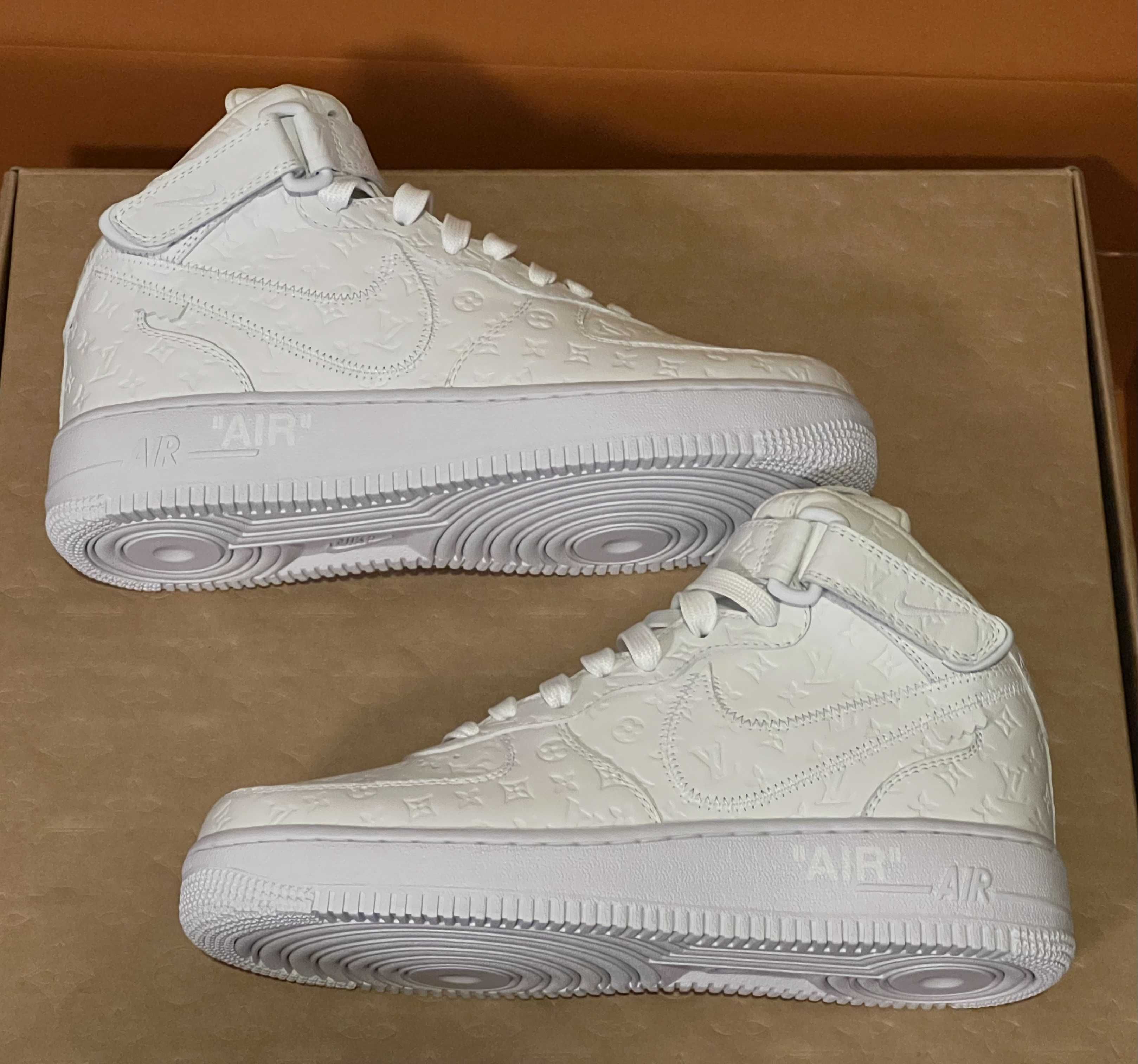 Louis Vuitton × Nike Air Force 1 Mid by Virgil Abloh "White"