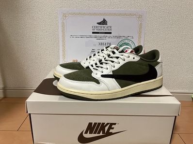 Travis Scott × Nike Air Jordan 1 Low OG SP "Reverse Olive"
