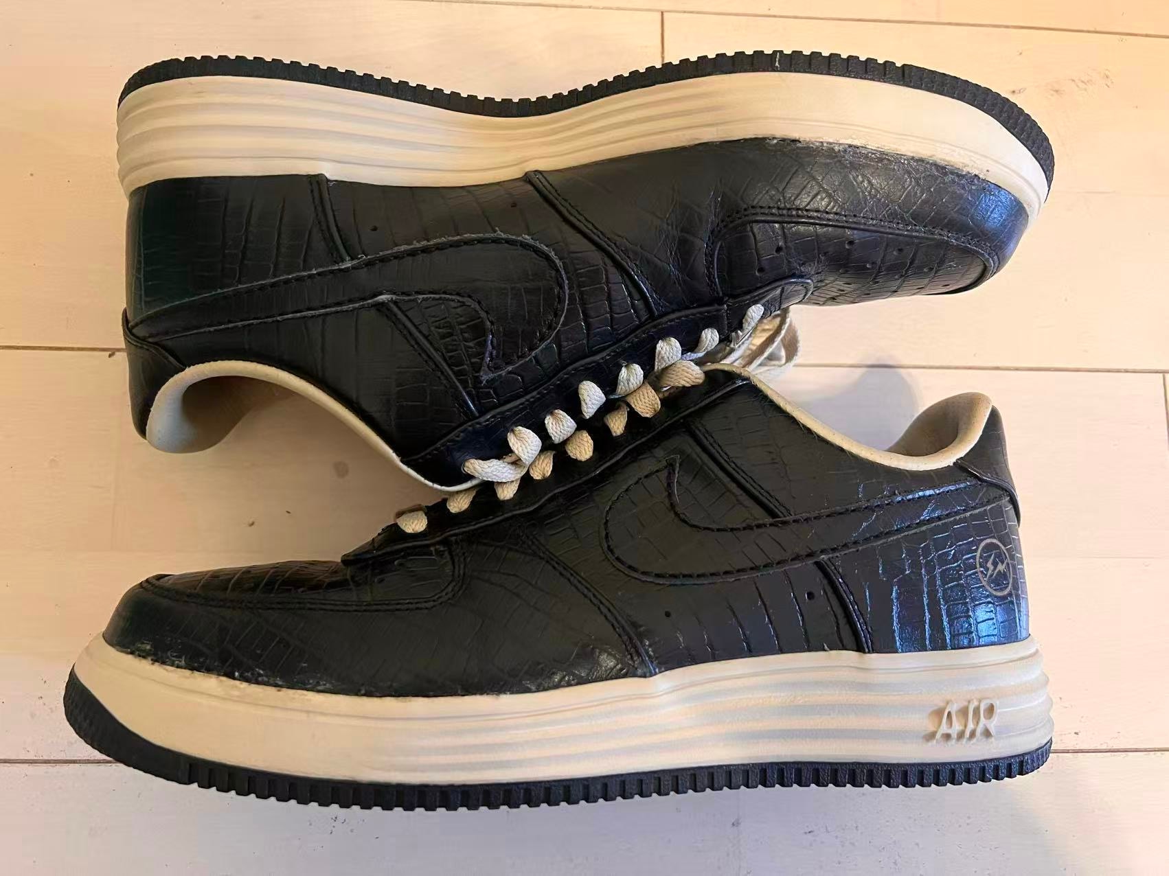 fragment design × Nike Lunar Force 1 Low SP "Black/Black-NET"