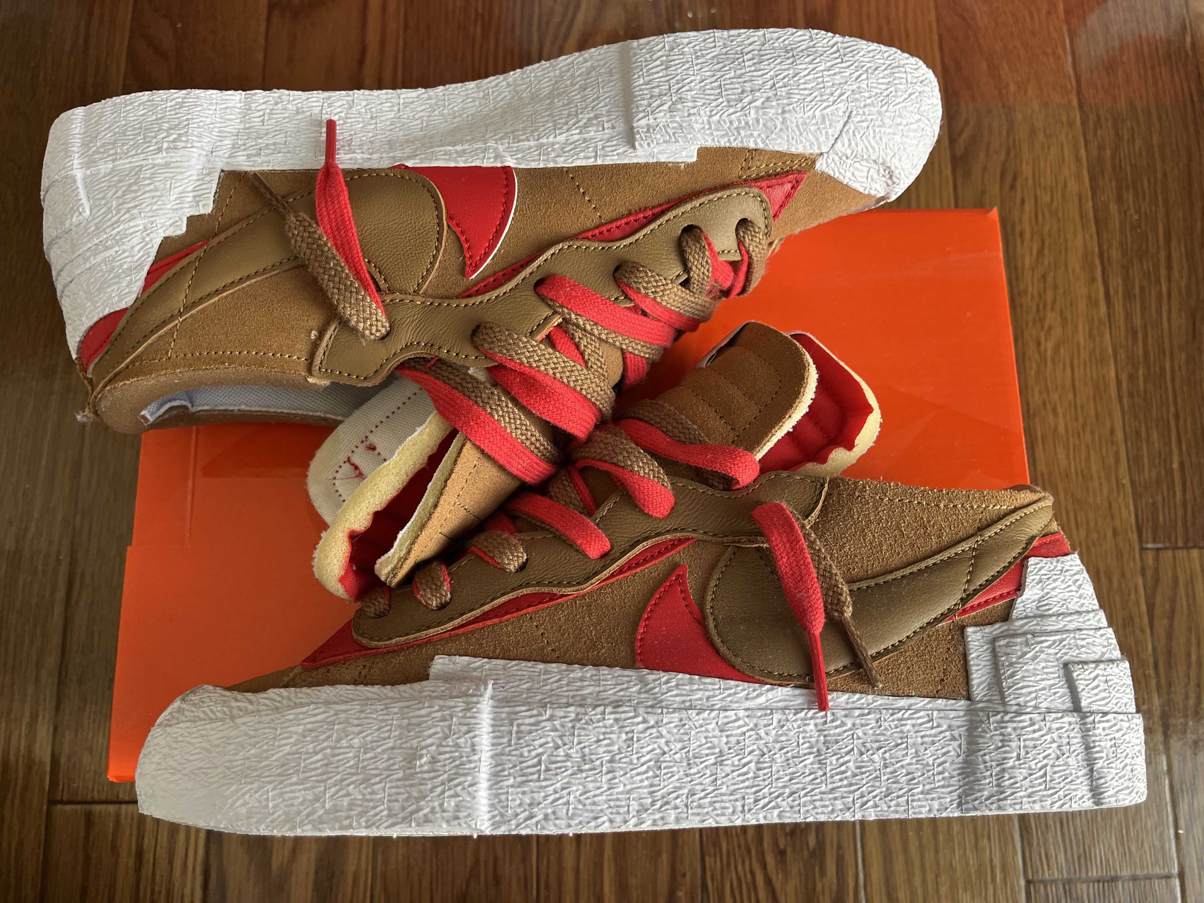 SACAI × NIKE BLAZER LOW "BRITISH TAN"