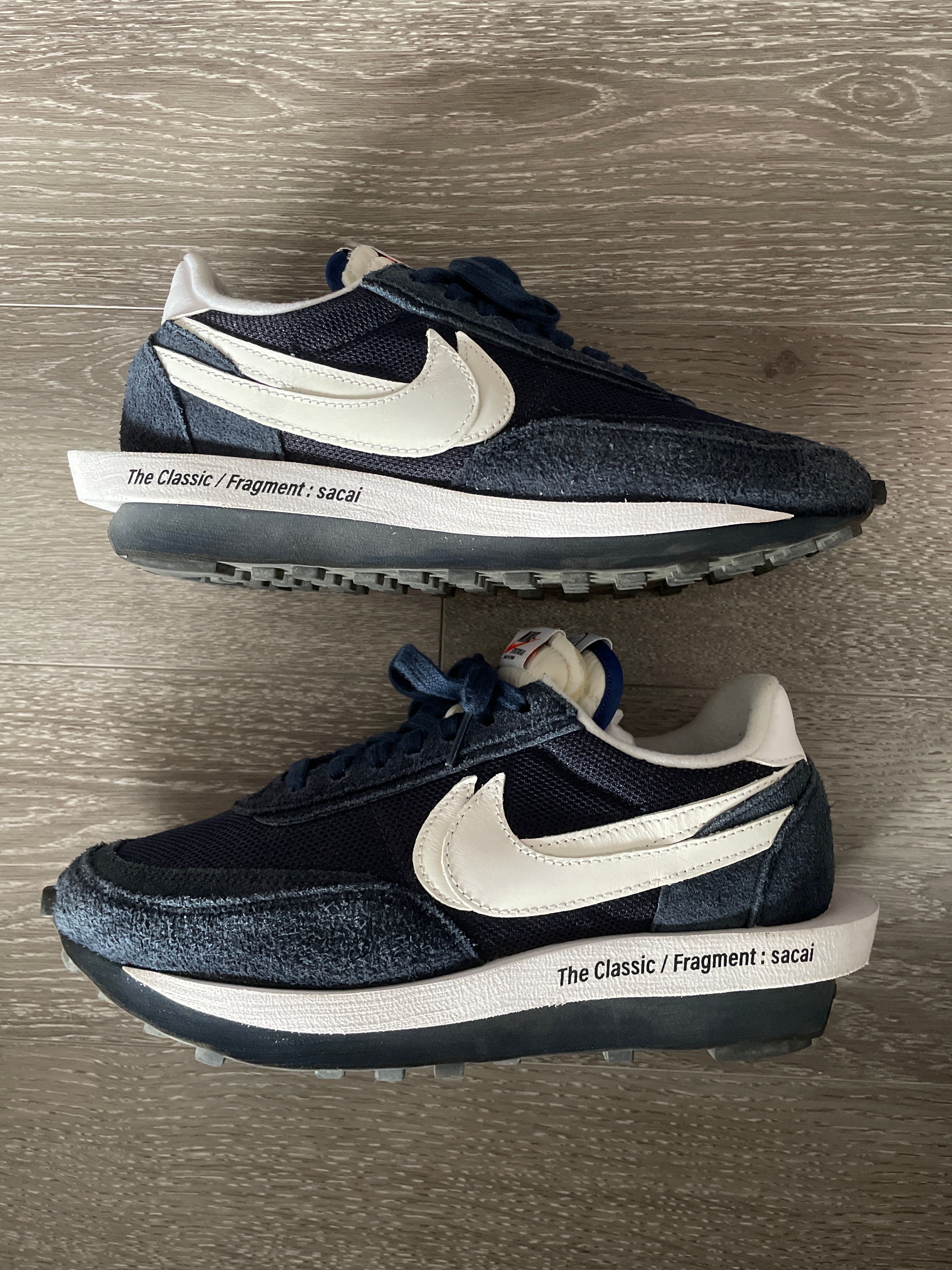 Fragment × sacai × Nike LD Waffle "Blackended Blue"