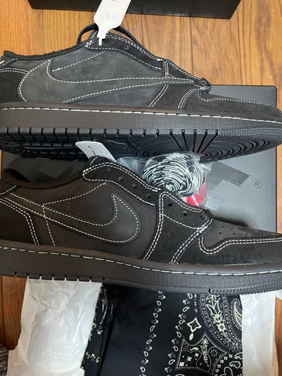 Travis Scott × Nike Air Jordan 1 Low OG SP "Black Phantom"