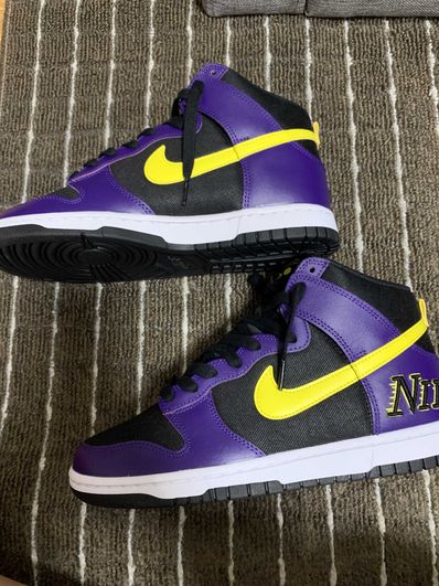 Nike Dunk High EMB "Lakers"