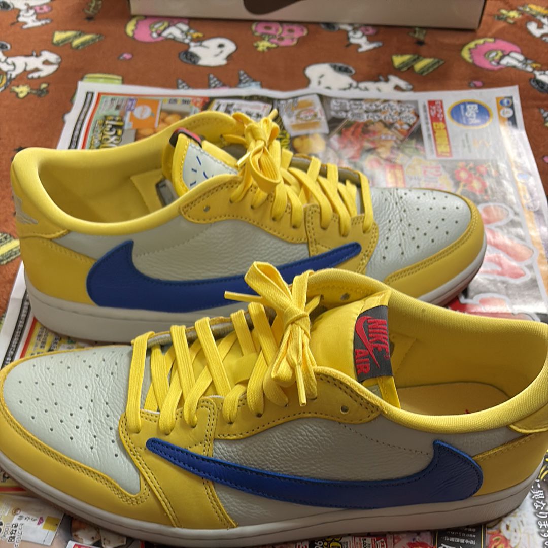 Travis Scott × Nike Women's Air Jordan 1 Retro Low OG "Canary"