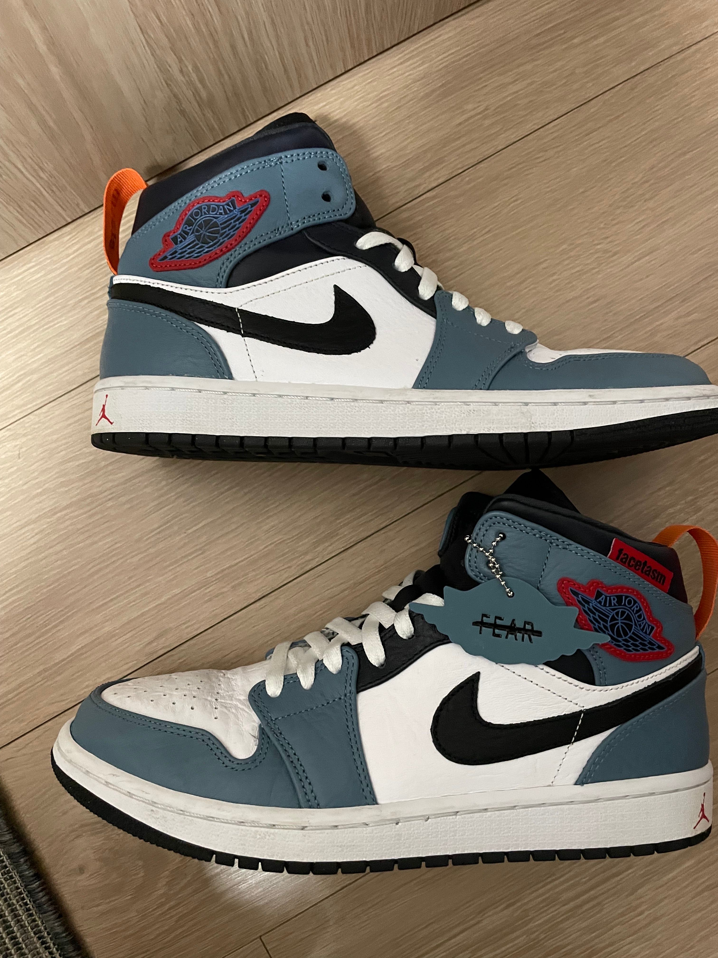 FACETASM × Nike Air Jordan 1 Mid "White/Navy"