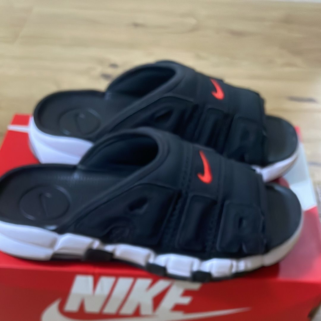 Nike Air More Uptempo Slide "Black/Clear/White"
