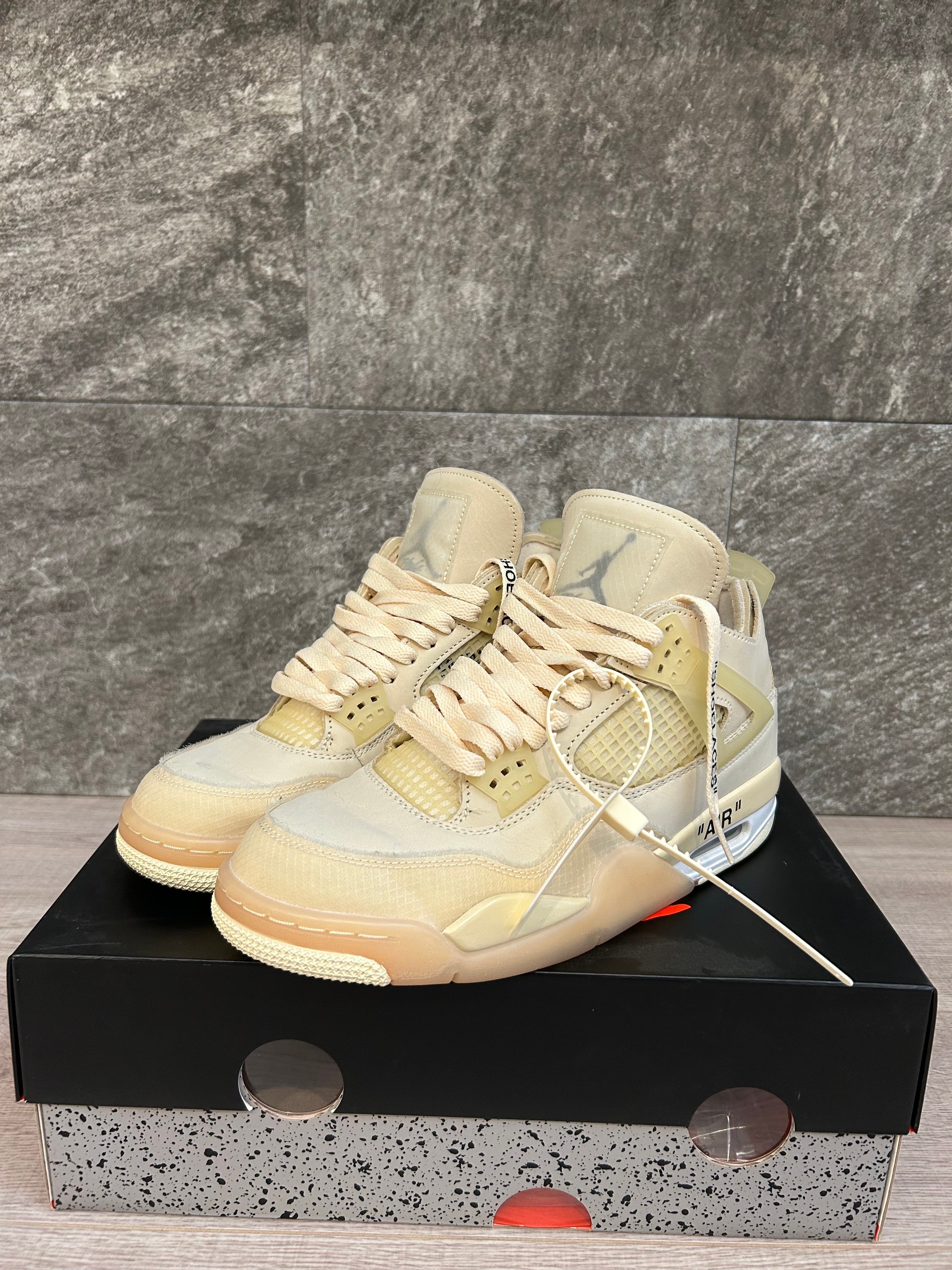 Off-White × Nike Women's Air Jordan 4 SP "Sail"