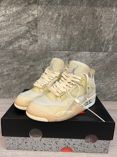 Off-White × Nike Women's Air Jordan 4 SP "Sail"