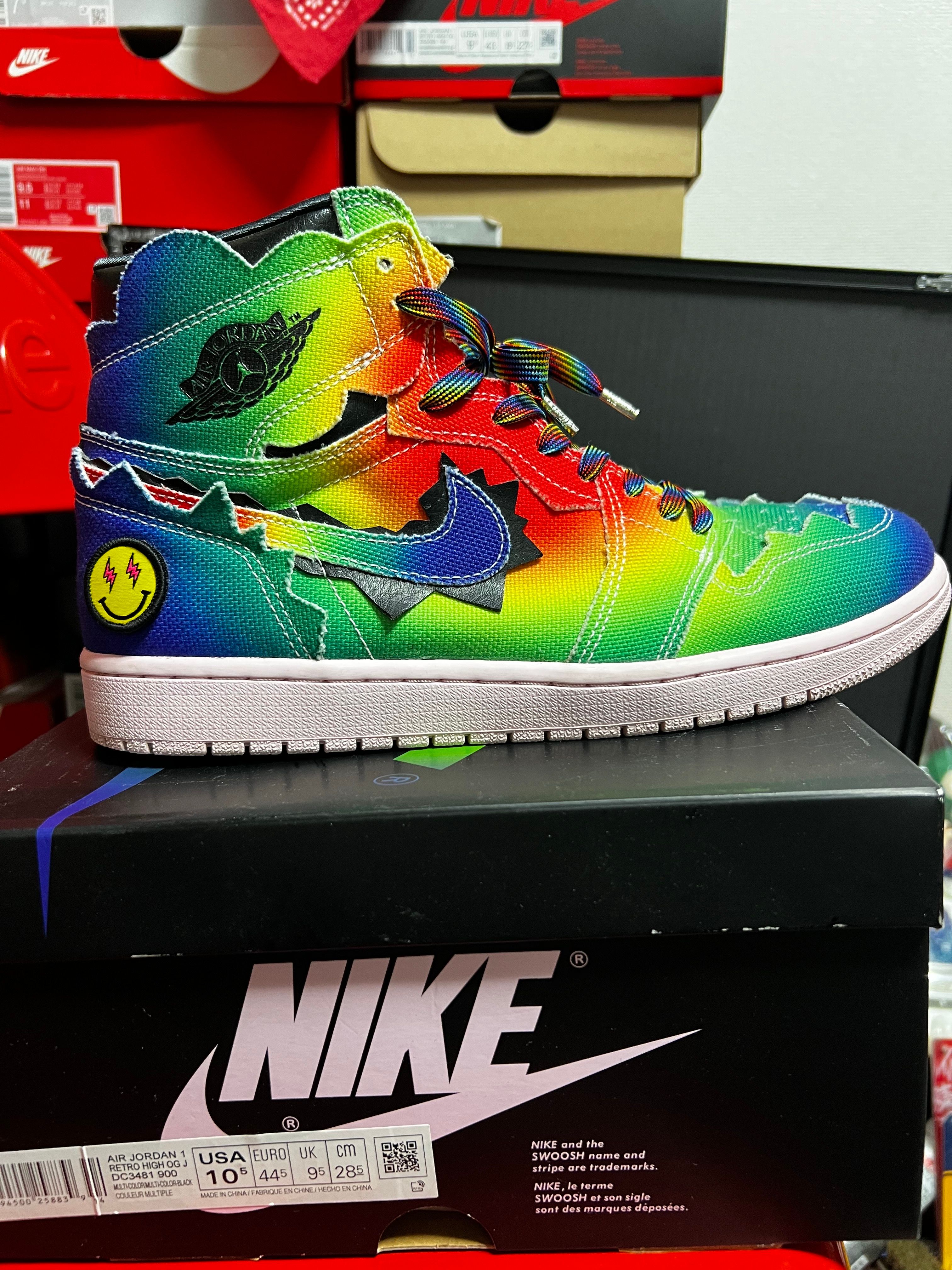 J Balvin × Nike Air Jordan 1 High OG "Rainbow"