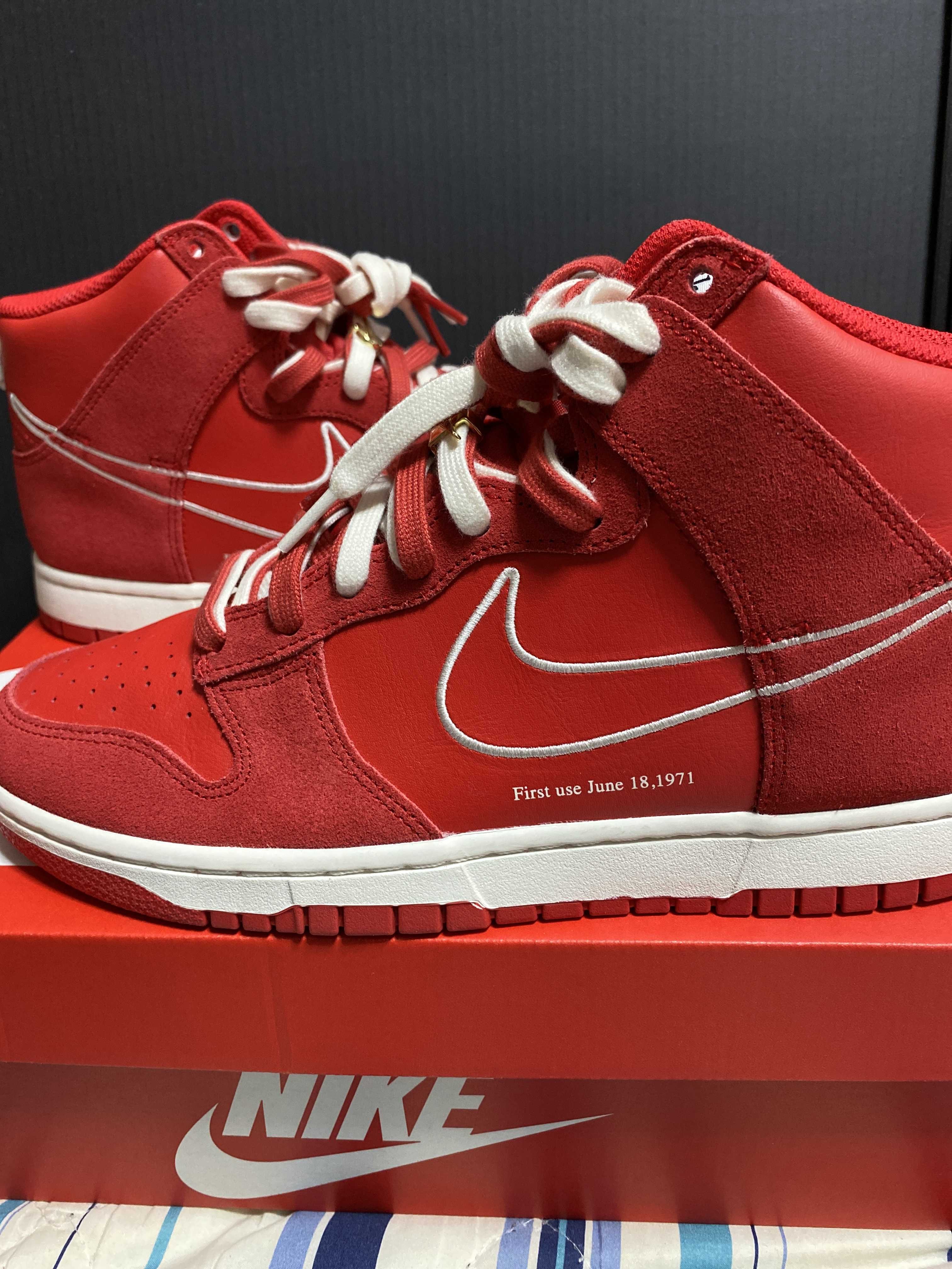 Nike Dunk High SE First Use "University Red"