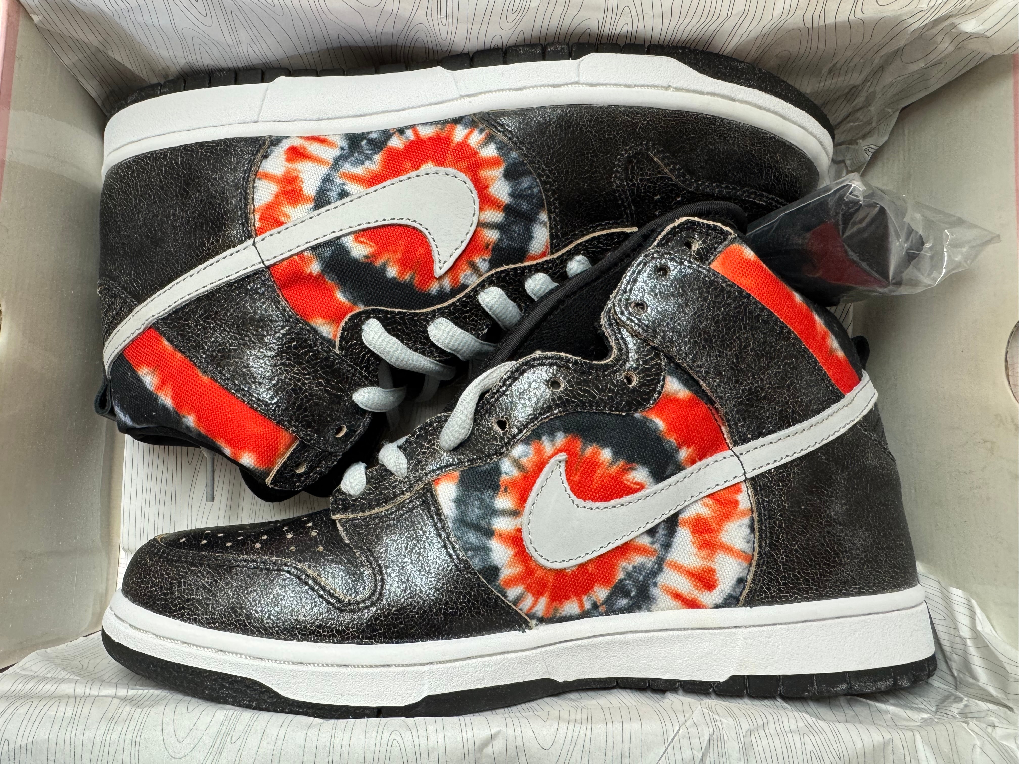 HUF × Nike SB Dunk High "White/Neutral Grey-Black"