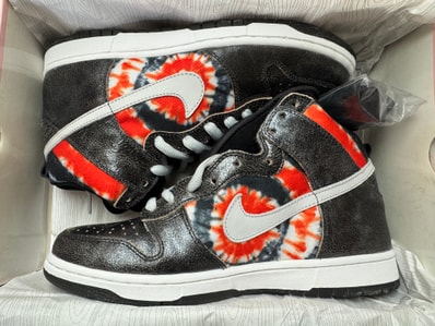 HUF × Nike SB Dunk High "White/Neutral Grey-Black"