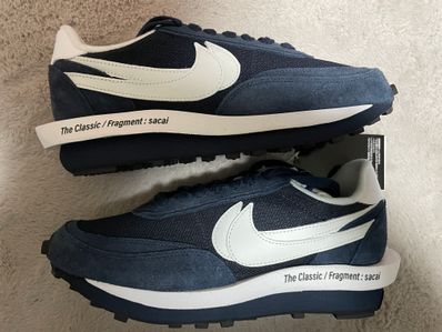 Fragment × sacai × Nike LD Waffle "Blackended Blue"