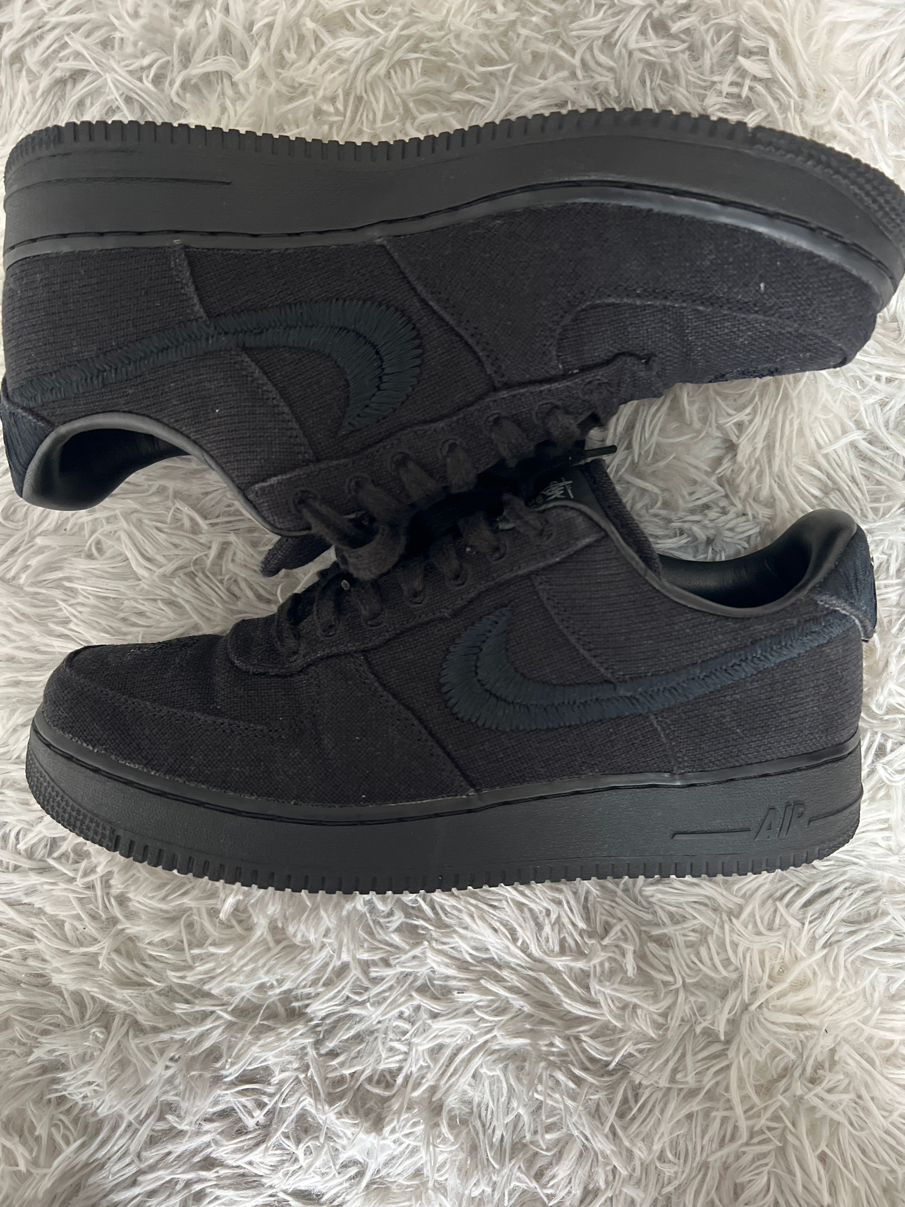 Stussy × Nike Air Force 1 Low "Triple Black"