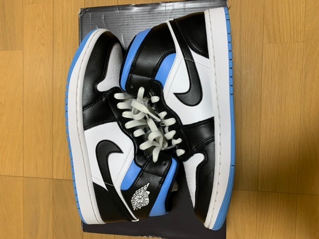 Nike Women's Air Jordan 1 Mid "Black/University Blue"