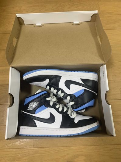 Nike Women's Air Jordan 1 Mid "Black/University Blue"