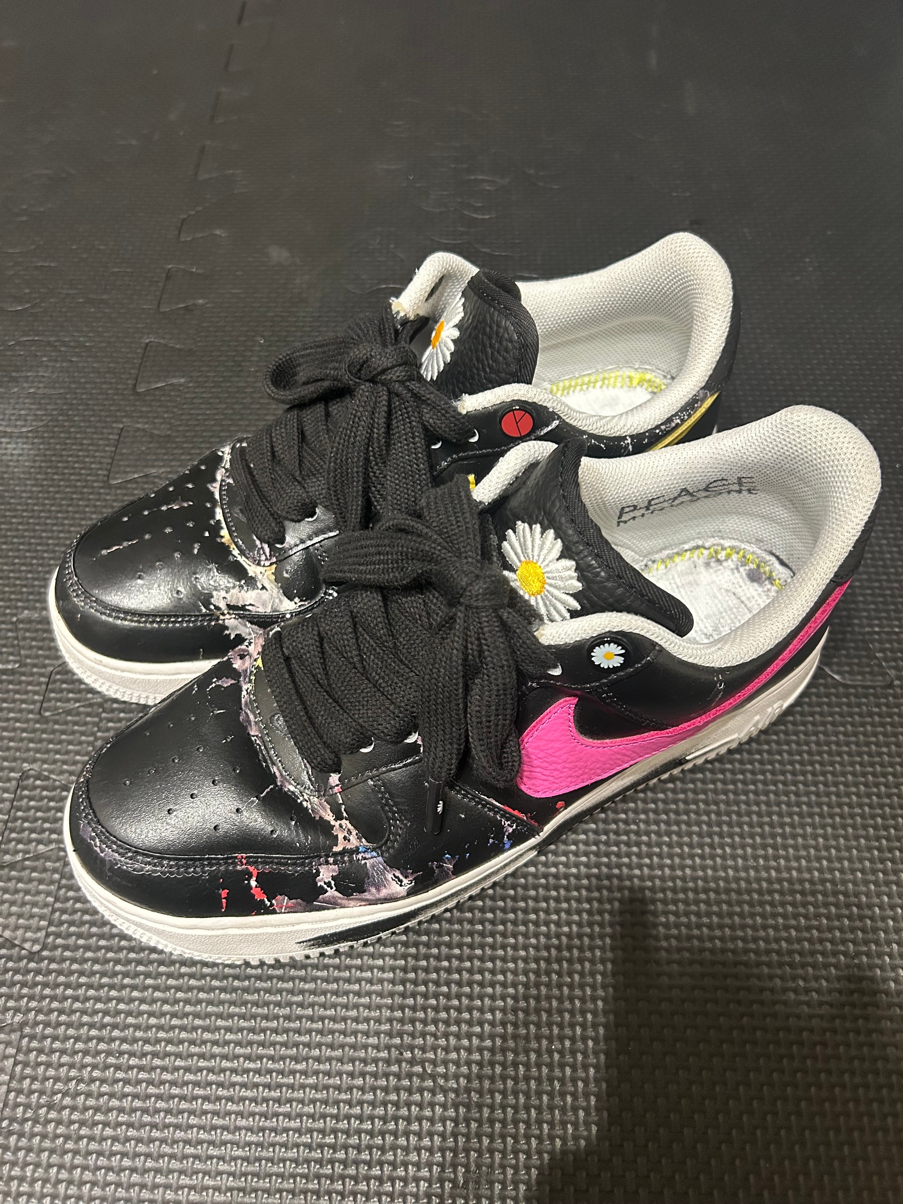 ピースマイナスワン × ナイキ エアフォース1 ロー '07 パラノイズ3.0 "ブラック アンド マルチカラー" / ジードラゴン