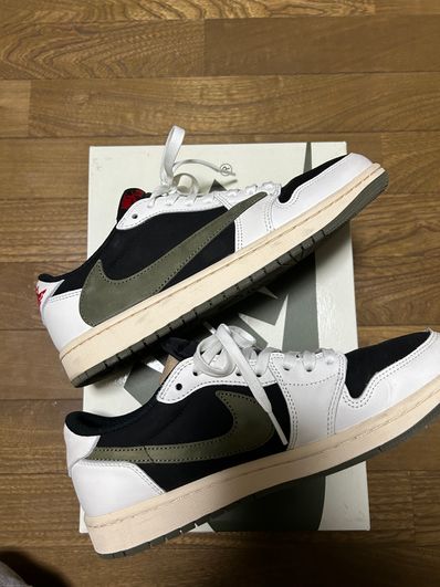 Travis Scott × Nike Women's Air Jordan 1 Low OG "Medium Olive"