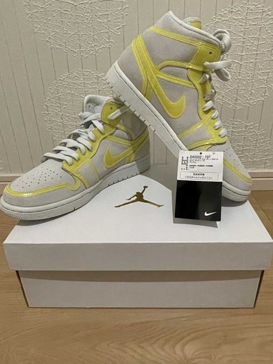 NIKE Women's AIR JORDAN 1 MID LX "OPTI YELLOW"