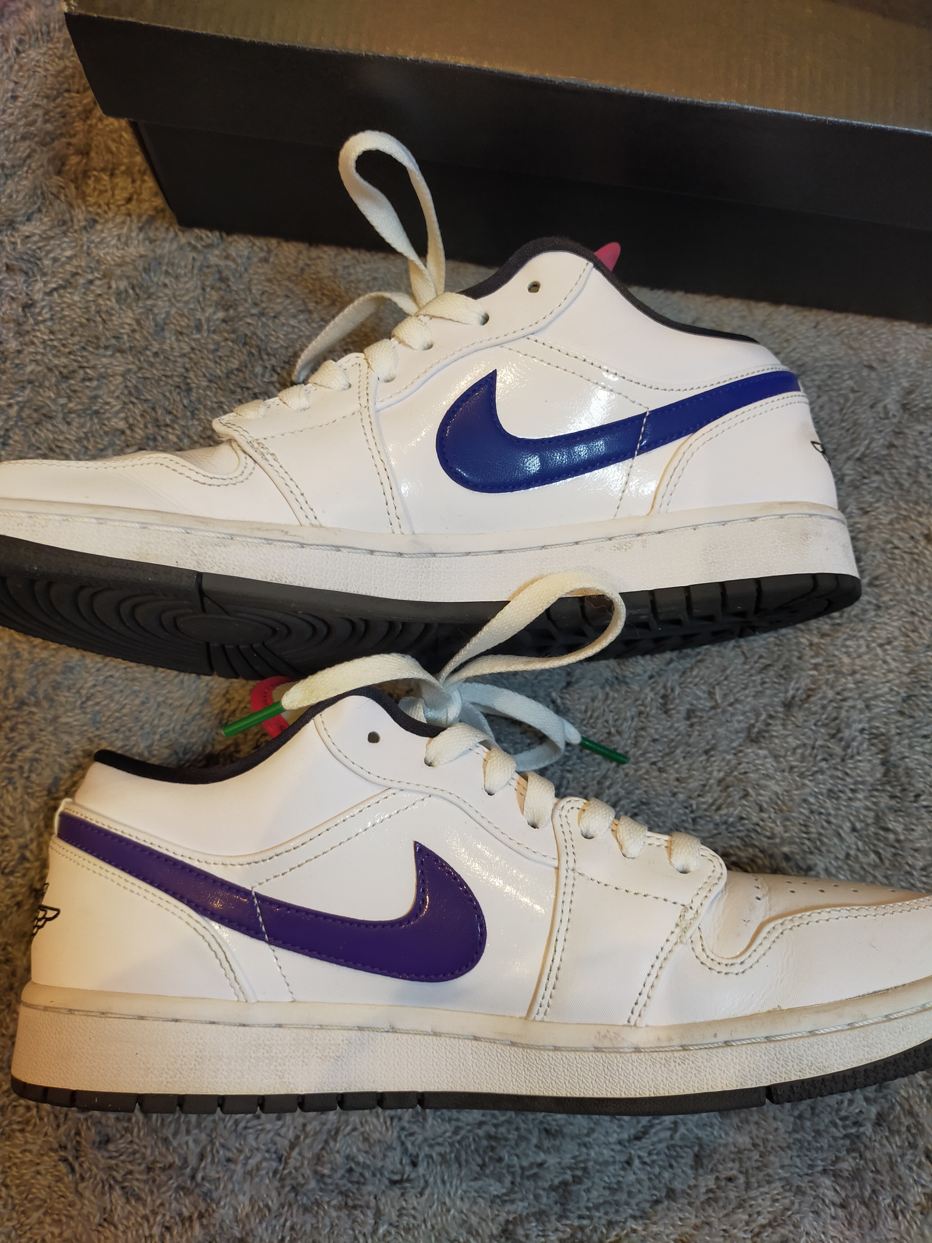 NIKE AIR JORDAN 1 LOW WHITE MULTI-COLOR