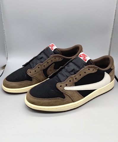 Travis Scott × Nike Air Jordan 1 Low OG SP-T "Black/Dark Mocha"