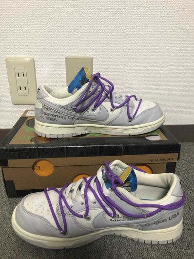 Off-White × Nike Dunk Low "Sail/Neutral Gray"