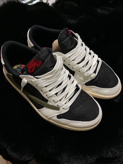 Travis Scott × Nike Women's Air Jordan 1 Low OG "Medium Olive"