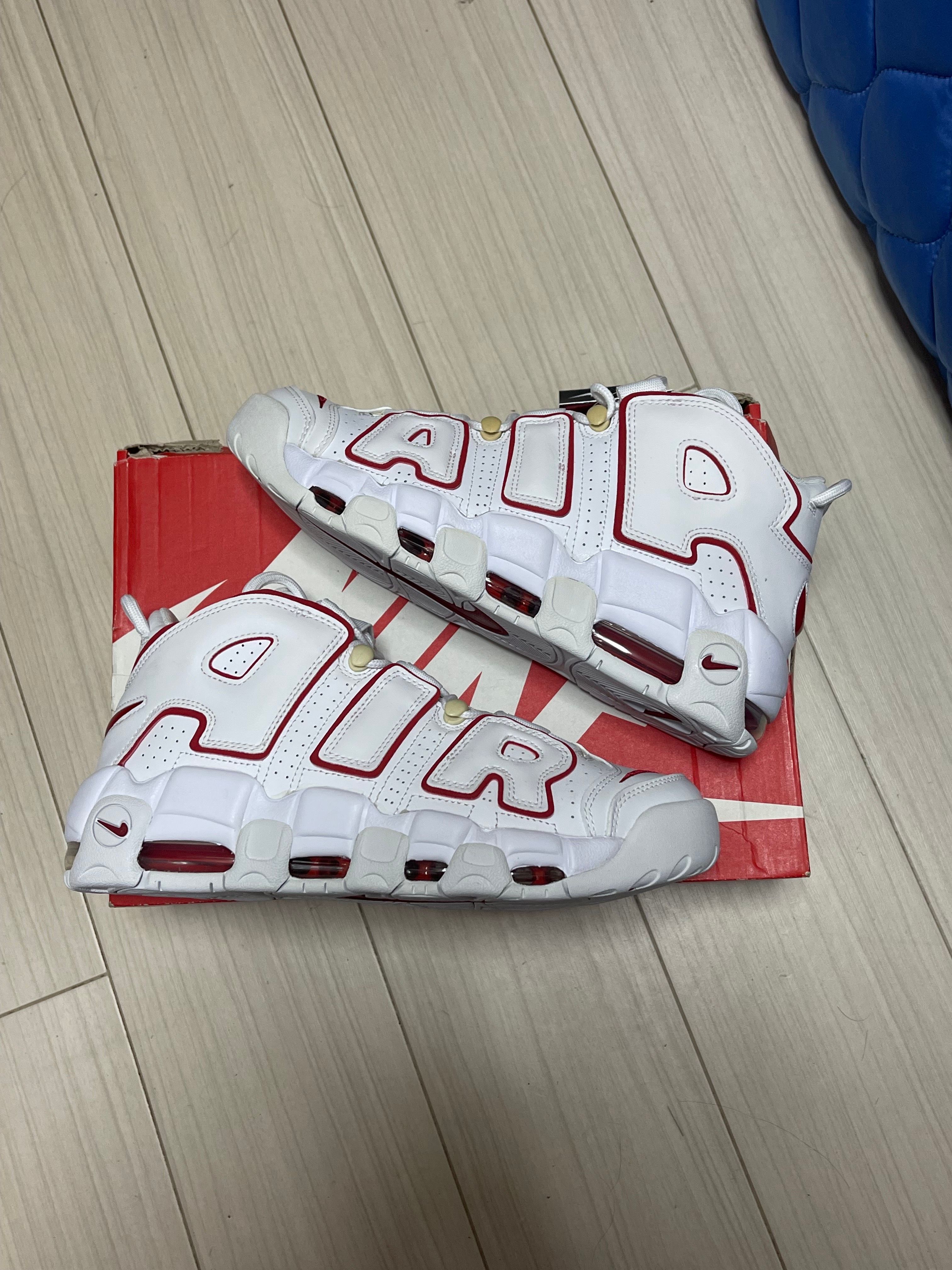 NIKE AIR MORE UPTEMPO "WHITE/VARSITY RED" (2021)