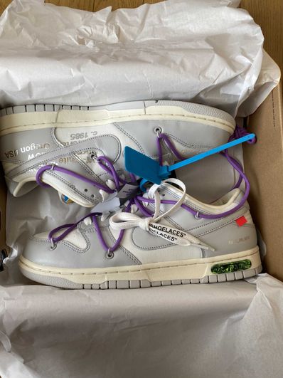 Off-White × Nike Dunk Low "Sail/Neutral Gray"