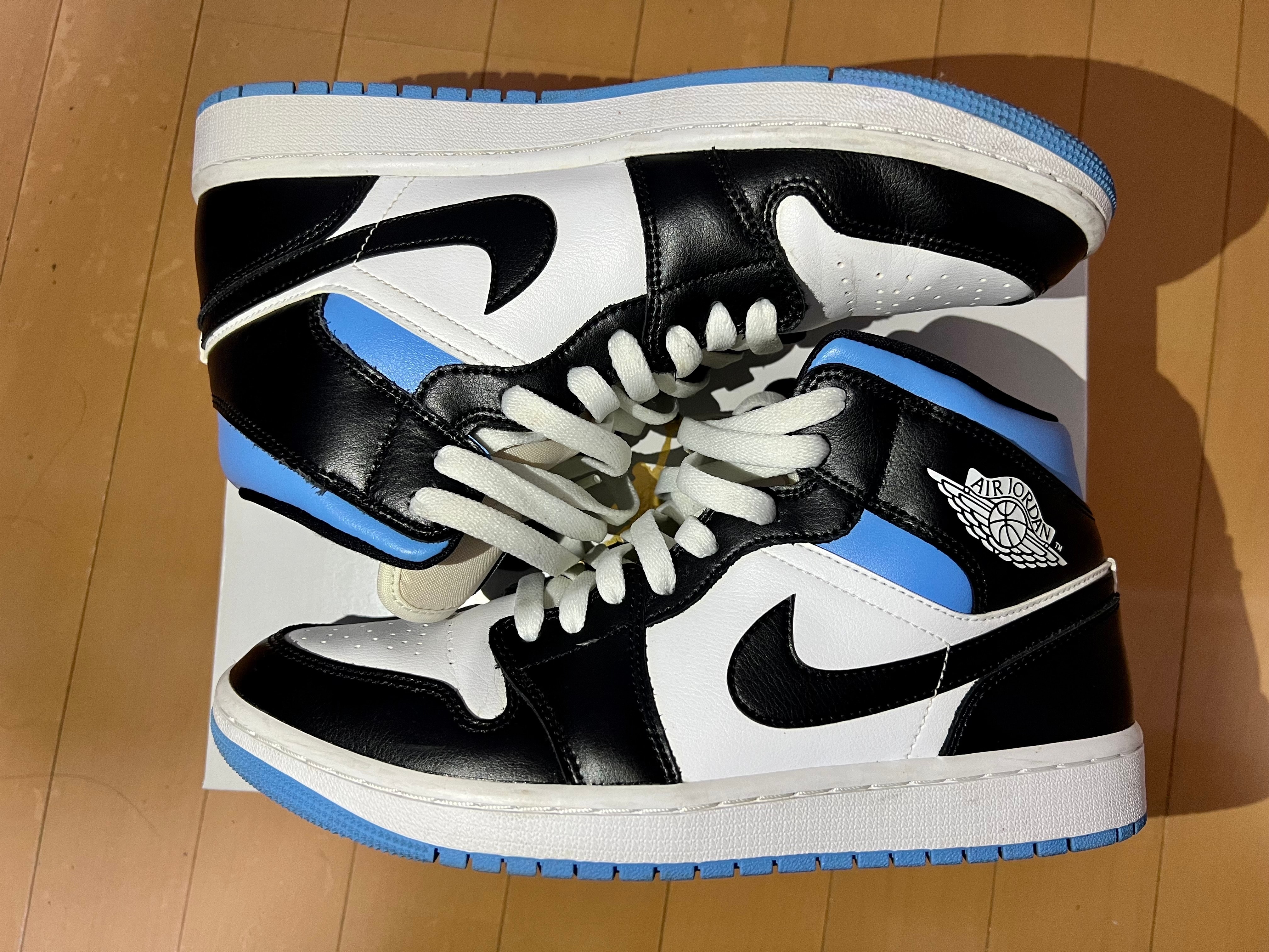Nike Women's Air Jordan 1 Mid "Black/University Blue"