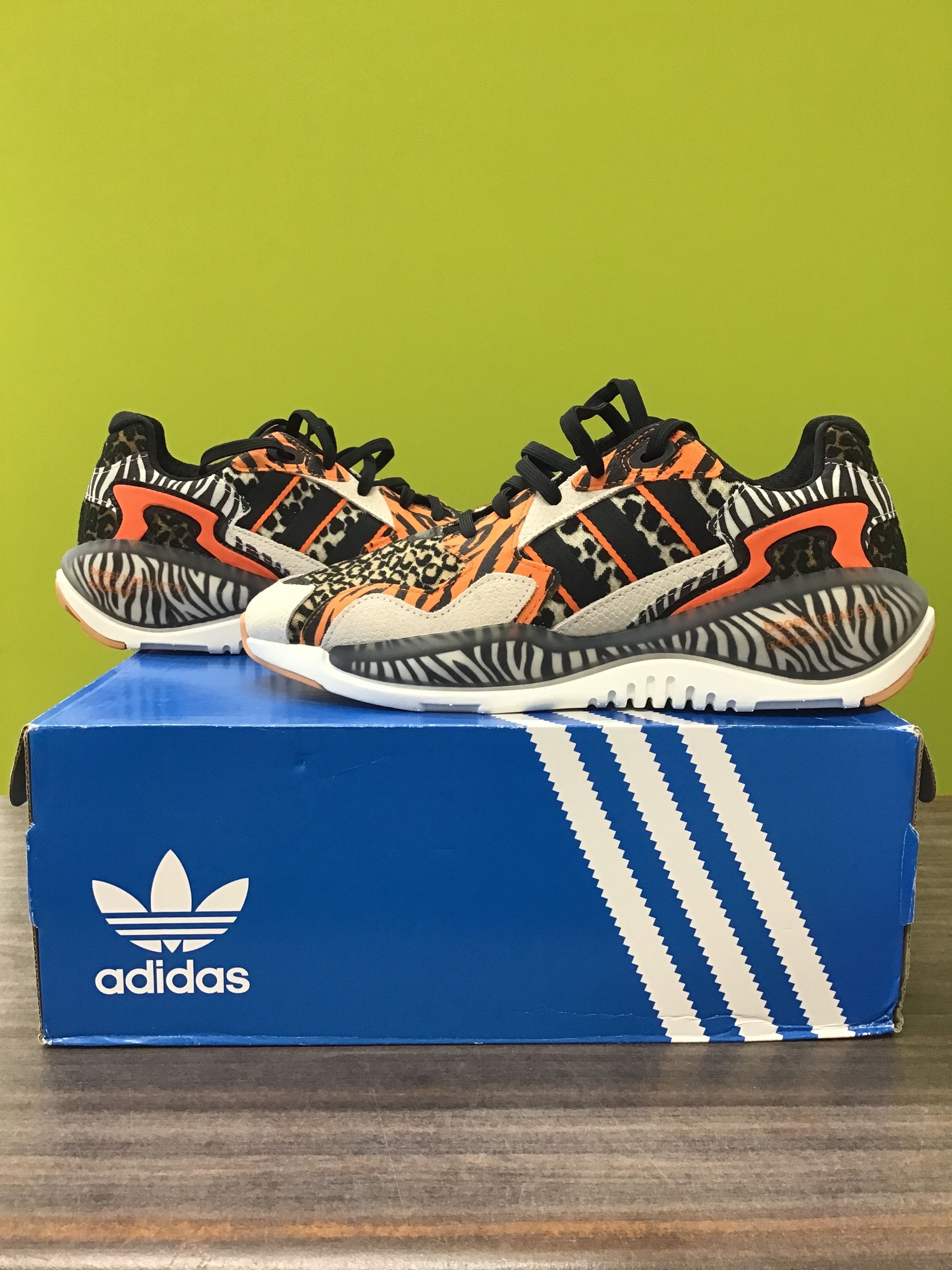atmos × adidas ZX Alkyne "Crazy Animal/Safari"