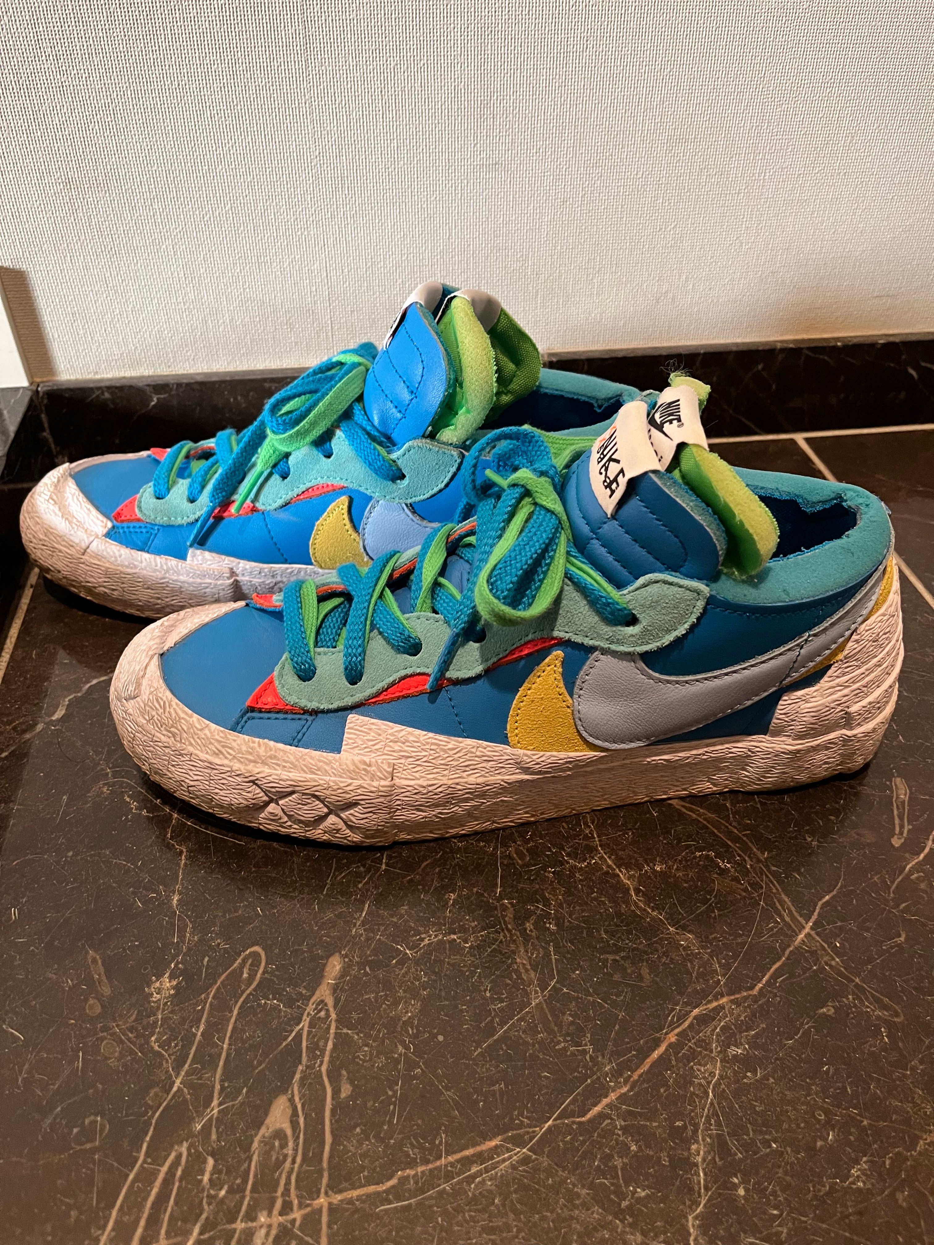 KAWS × sacai × Nike Blazer Low "Neptune Blue"