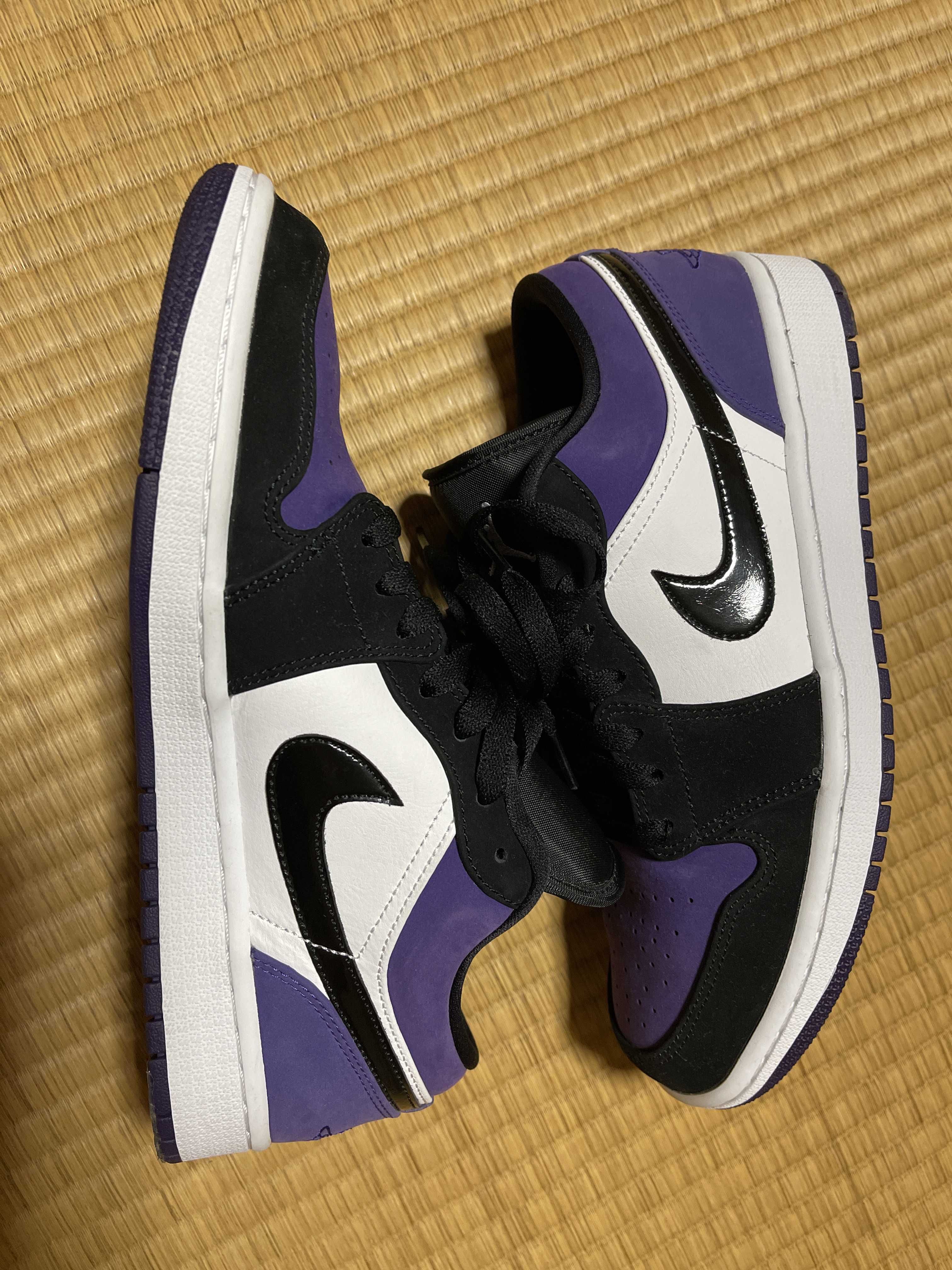 Nike Air Jordan 1 Retro Low "White/Black/Court Purple" 