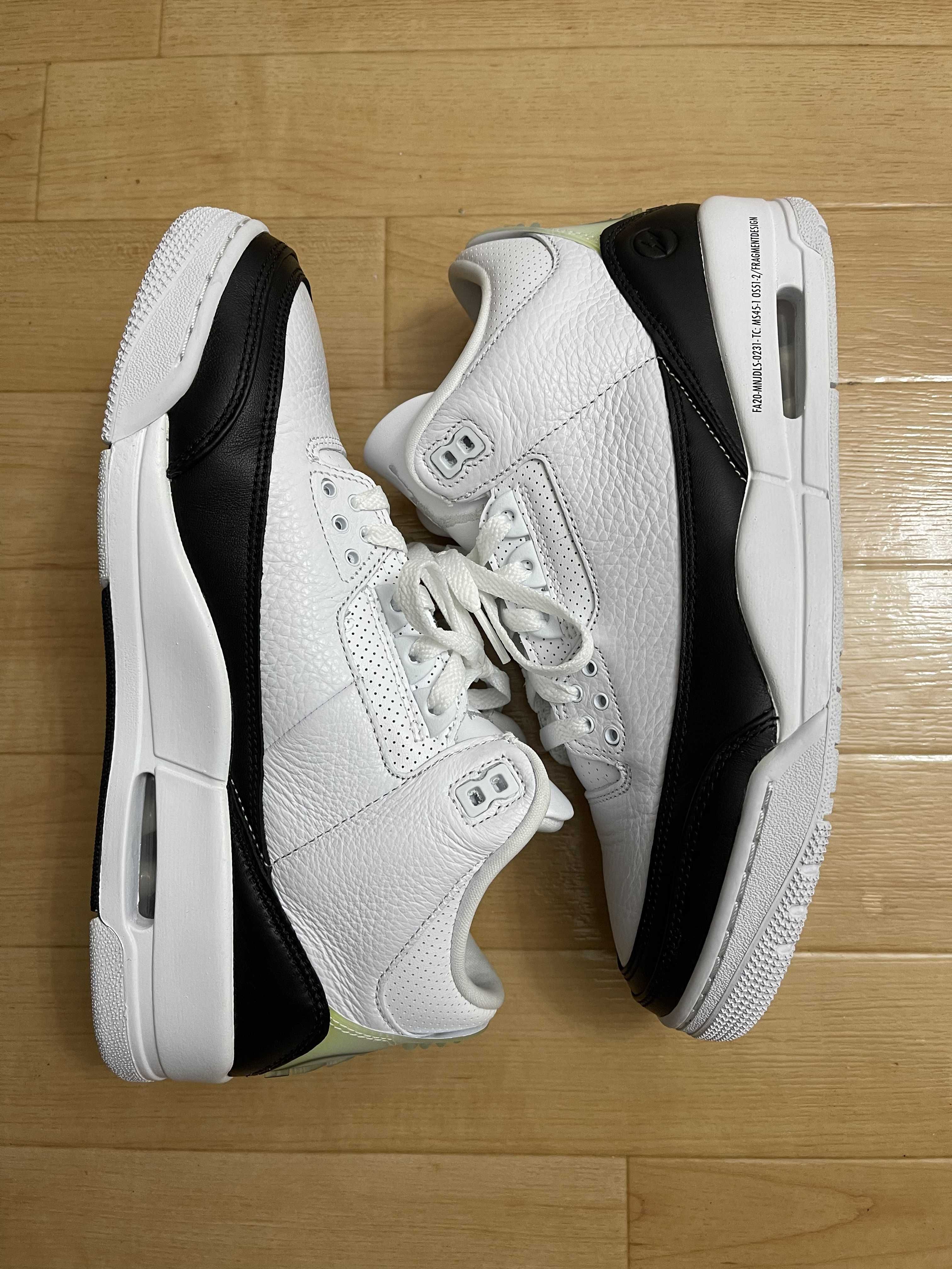 Fragment × Nike Air Jordan 3 "White/Black"