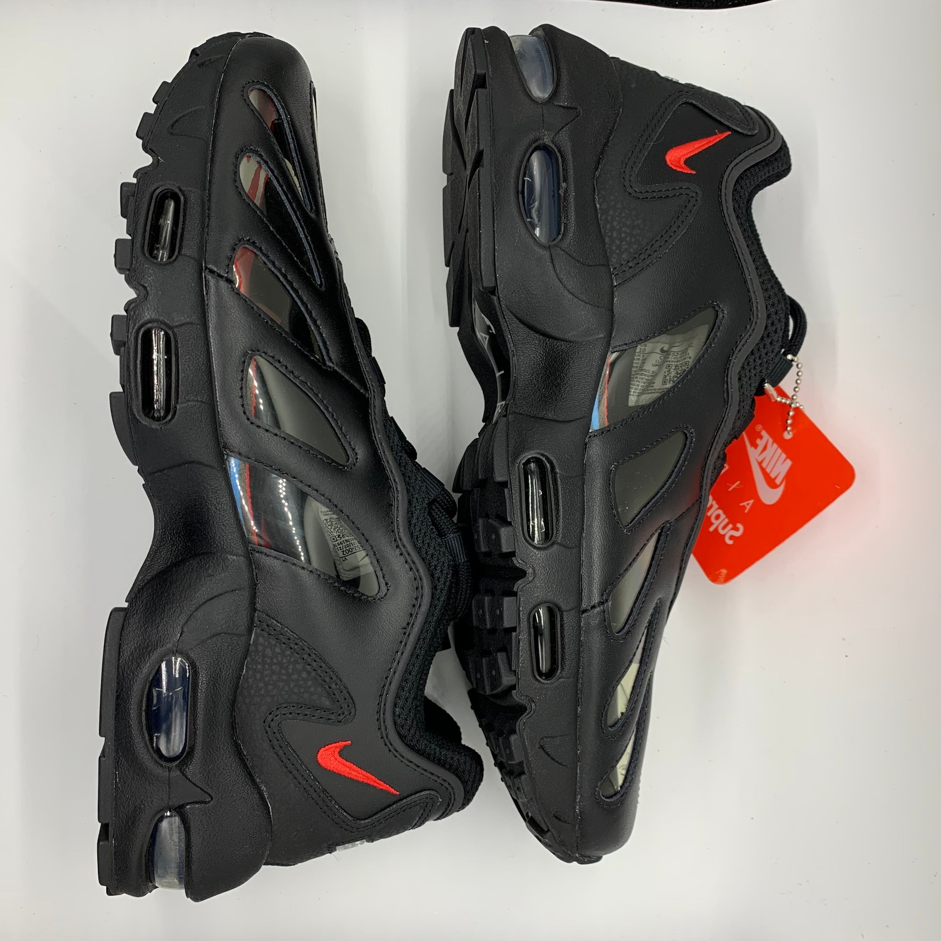 Supreme × Nike Air Max 96 "Black/Speed Red/Clear"
