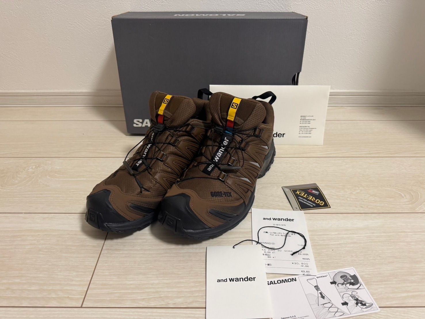 アンドワンダー × サロモン XA プロ 3D ゴアテックス  