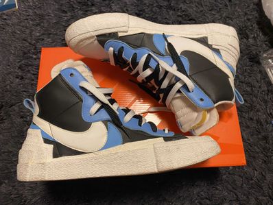 sacai × NIKE BLAZER MID "BLACK / BLUE"